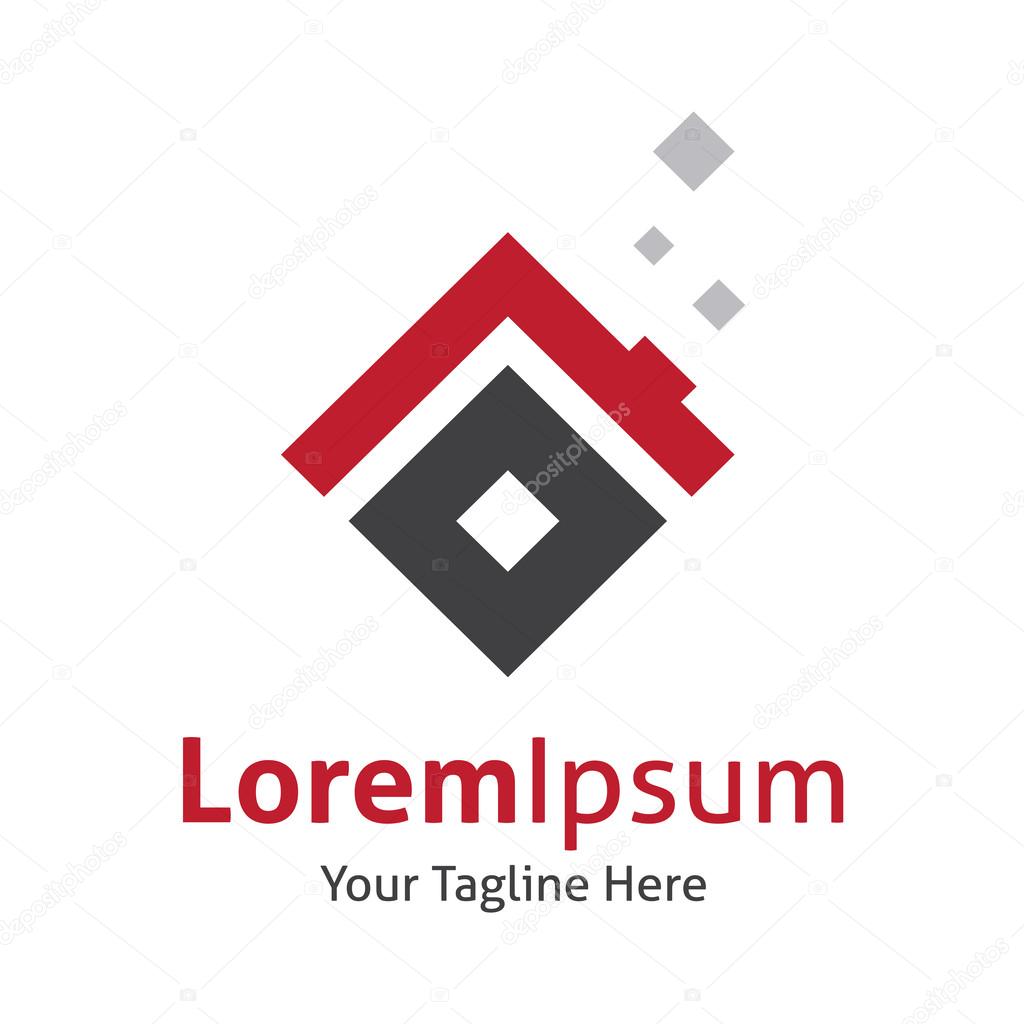 Creative house solutions for luxury comfort vector logo icon