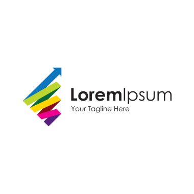 Yaratıcı yenilik hızlı büyüme simgesi basit öğeler logo