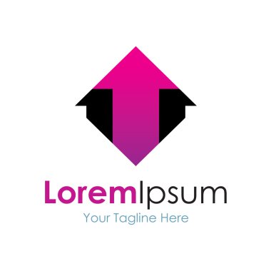 Pro tasarımcı stil simgesi basit öðeler logosu yukarı ok