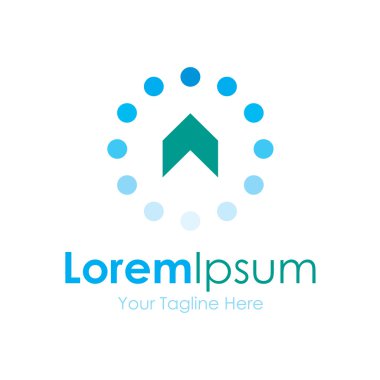 Yükleme güç artırma güncelleme simgesini basit öğeler logo