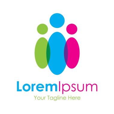 Fikirler bir yaratıcı insanlar simgesi basit öðeler siluet logo