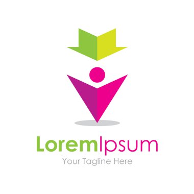 Benim başarı hayat hikayesi simgesi basit öğeler logo