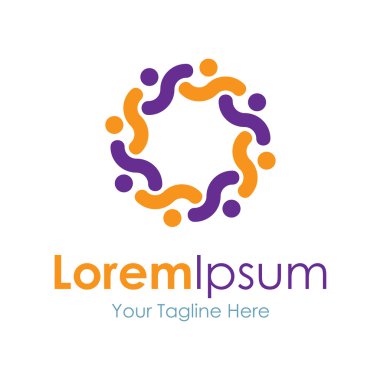 İnsanlar daire yardım simgesi basit öğeler logo destek