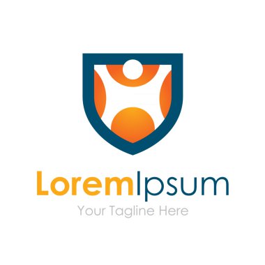 Kavram şekil kalkan koruma elemanları kutsal kişilerin resmi logosu