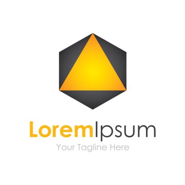 Sadece garip üçgen kavramı öğeleri simge logo kadar