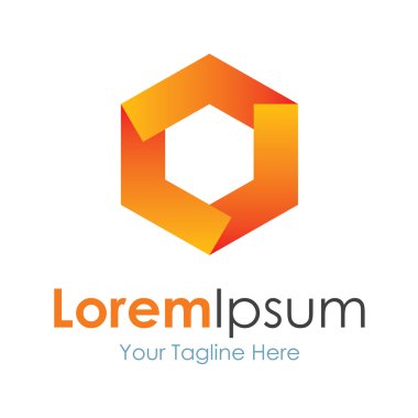 Ağaç parçası altıgen sarı güneş teknolojisi şekilli konsept element simgesi logosu
