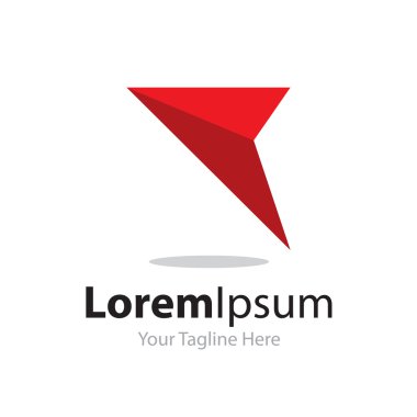 Kırmızı ok iş konsepti unsurları simge logosunu ileriye taşımanın tek yolu