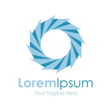 İlerleme mavi daire tasarım tekerlek kavramı öğeleri simge logosu