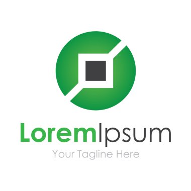 Yeşil tech doğa çözümleri kavramı öğeleri simge logosu