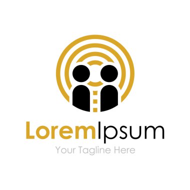 Radyo dalgası tartışma desen kavramı öğeleri simge logosu