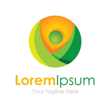 Ücretsiz yeşil doğa adam kavramı öğeleri simge logosu