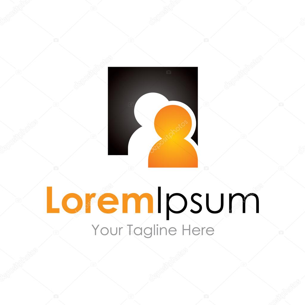 Step out the black background concept elements icon logo