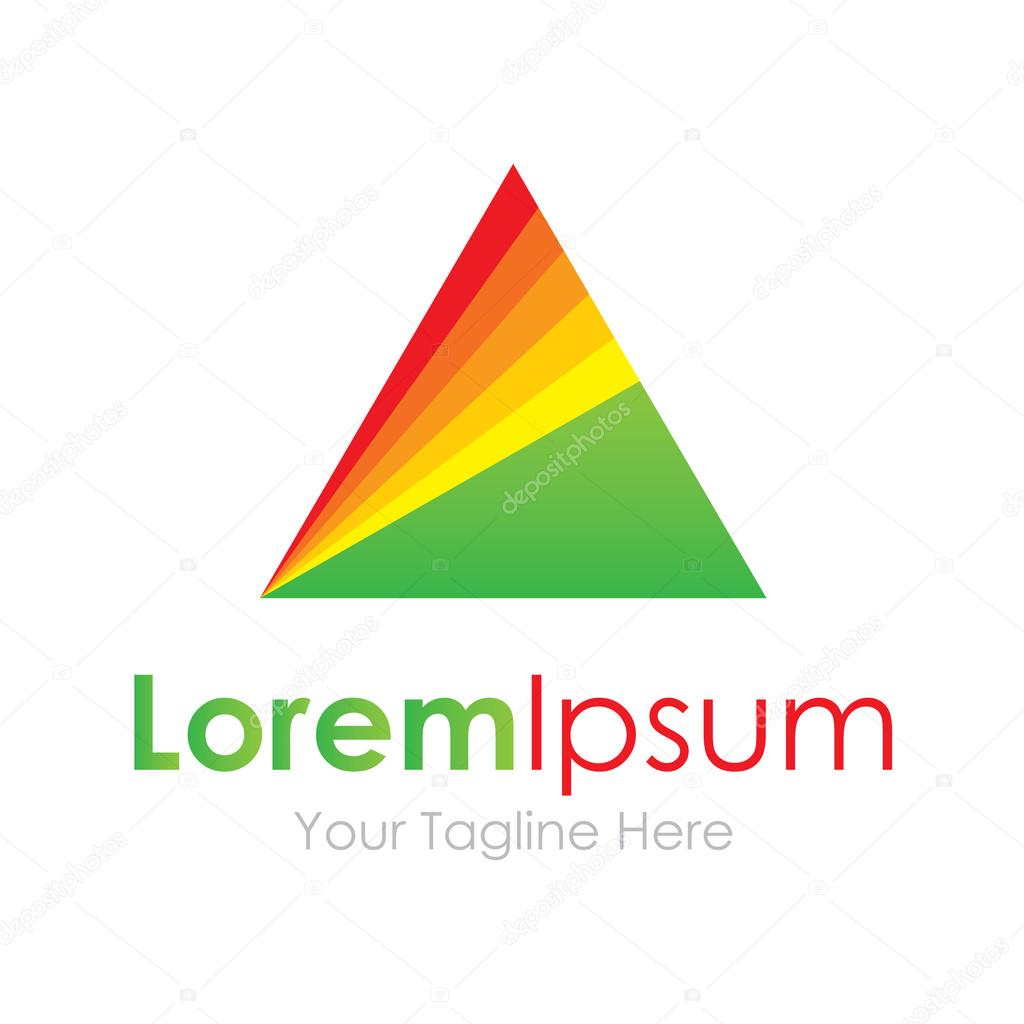 Triangle prism concept elements icon logo beautiful science