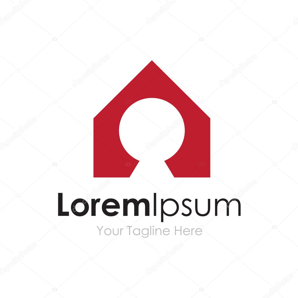 Unlock the secret house real estate concept elements icon logo