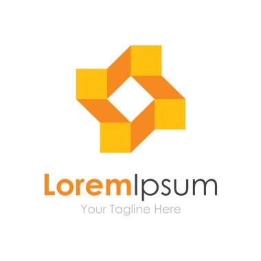 Geometrik güzellik çiçek iş öğesi simgesi logosu