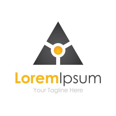 Akıllı siyah teknoloji futuristik iş öğesi simgesi logosu