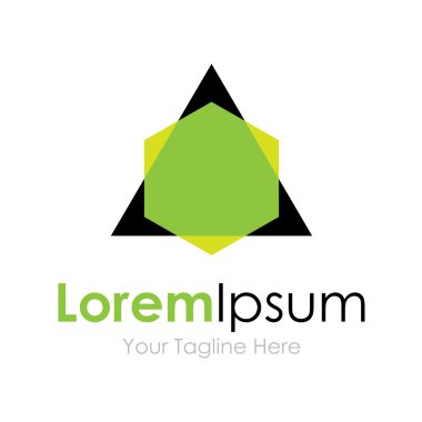 Üçgen geometrisi şekil altıgen ok iş öğesi simgesi logo genişletin