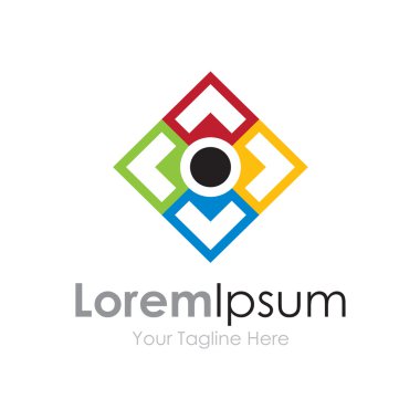 Ortaklık takım fikirler iş öğesi simgesi logo beyin fırtınası