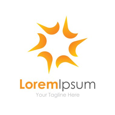 Güneş ışını Parlatıcı doğa güzellik iş öğesi simgesi logosu