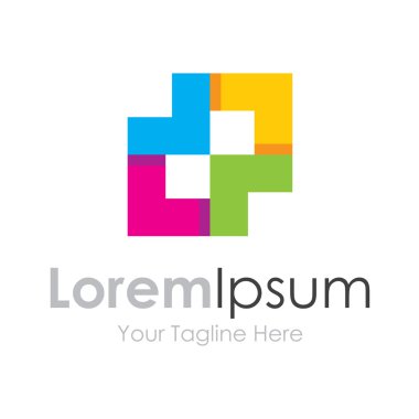 Renkli yenilik komik ilerleme öğe simgeleri iş logo