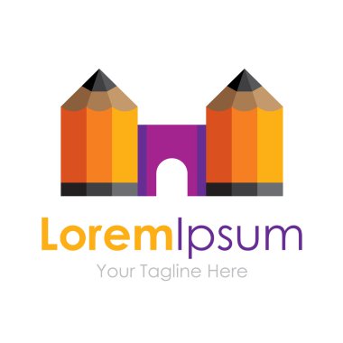 Yazımı ve ilham öğesi simgesi logo yaratıcı iş için Krallığı