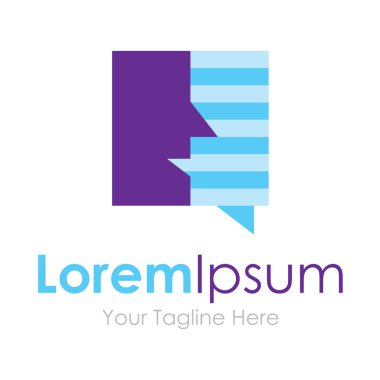 İnsan sosyal medya iş için konuşma öğesi simgesi logo ağ