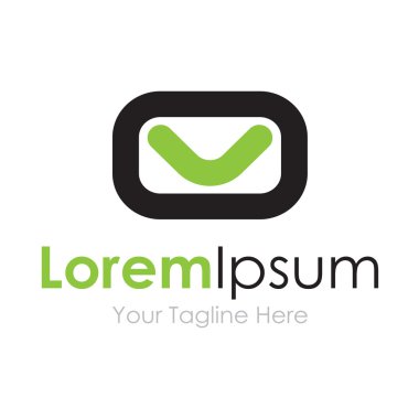 Mutlu meil zarf simgesi öğe simgeleri iş logo