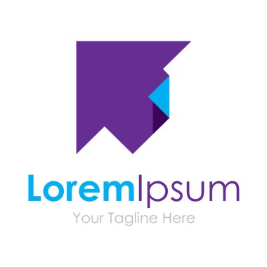 Etiket öğesi simgesi logo iş için yukarı ok