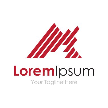 İş için gelecekteki iş kurumsal kırmızı üçgen öğesi simgesi logo