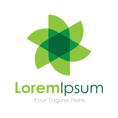 Yeşil güç verimliliği doğa çiçek öğe simgesi logo iş için