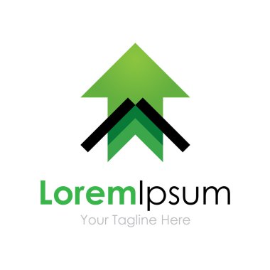 Yukarı ok iş için sınıf öğesi destek simgesi logo ile büyümek