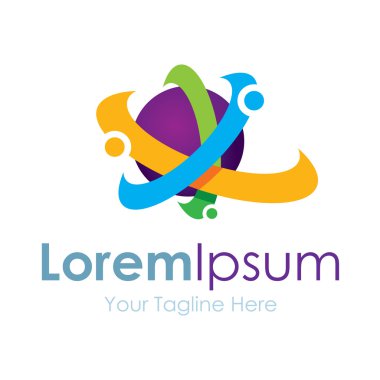 Dünya Bilim grafik tasarım logo simge