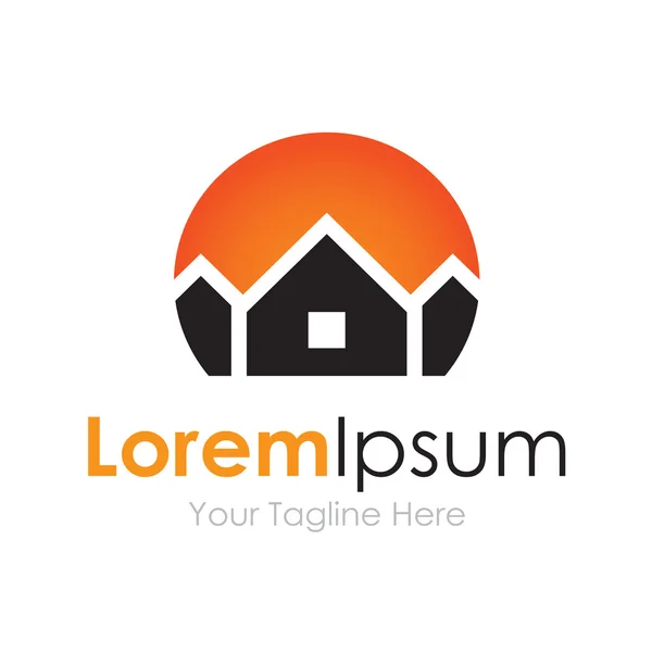 House prime fastigheter bussiness element ikonen logotyp — Stock vektor