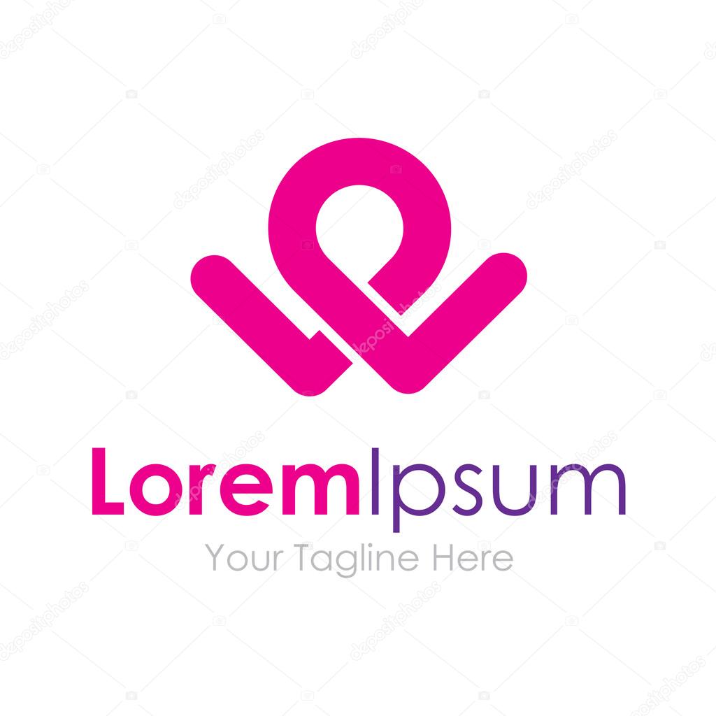 Cute little man in a world business element icon logo