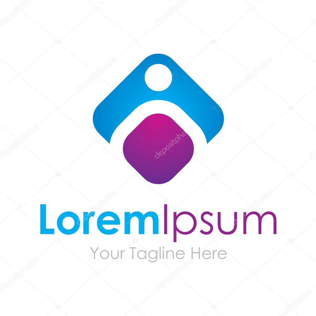 People business tag shape illustration element icons logo