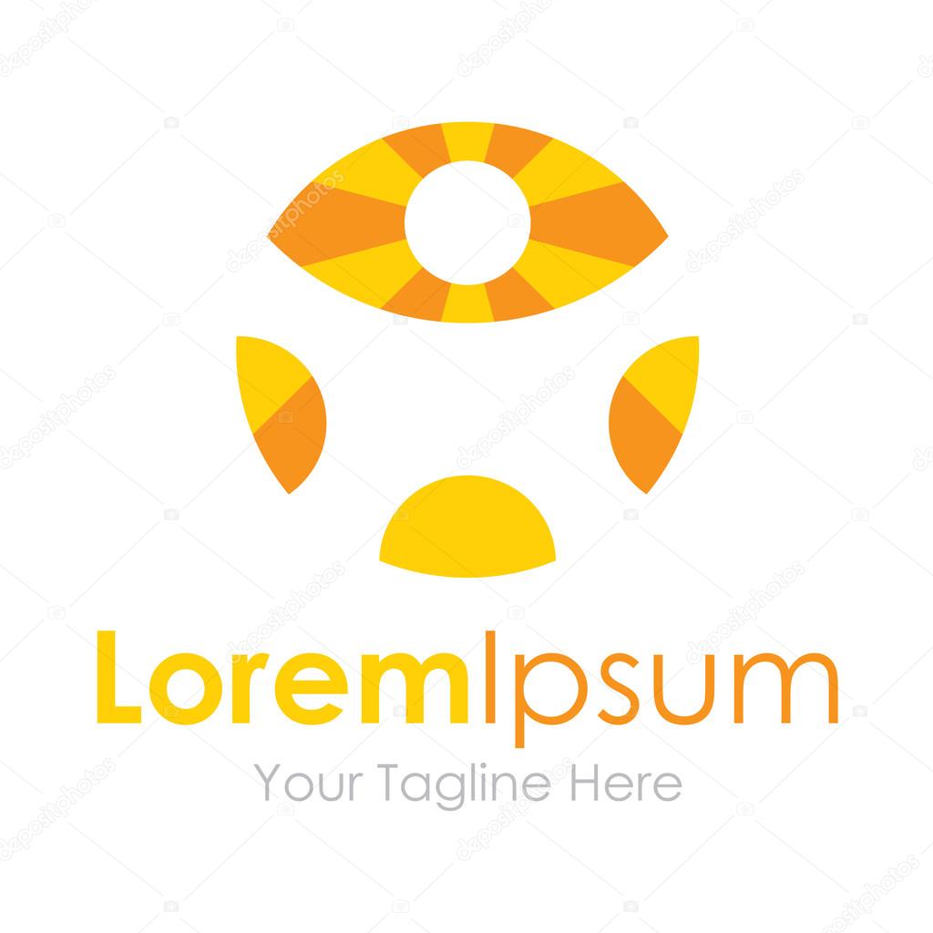 One man vision great idea element icons business logo