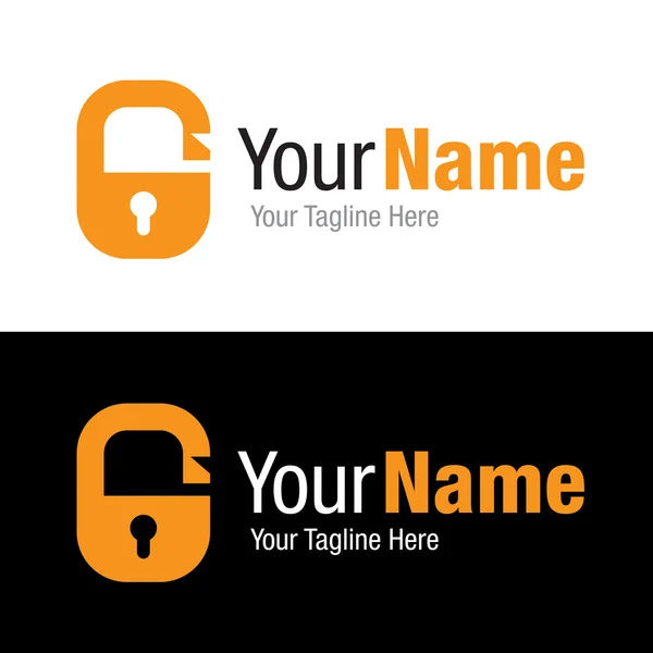 Açık güvenlik kilit anahtar deliği grafik tasarım logo simge