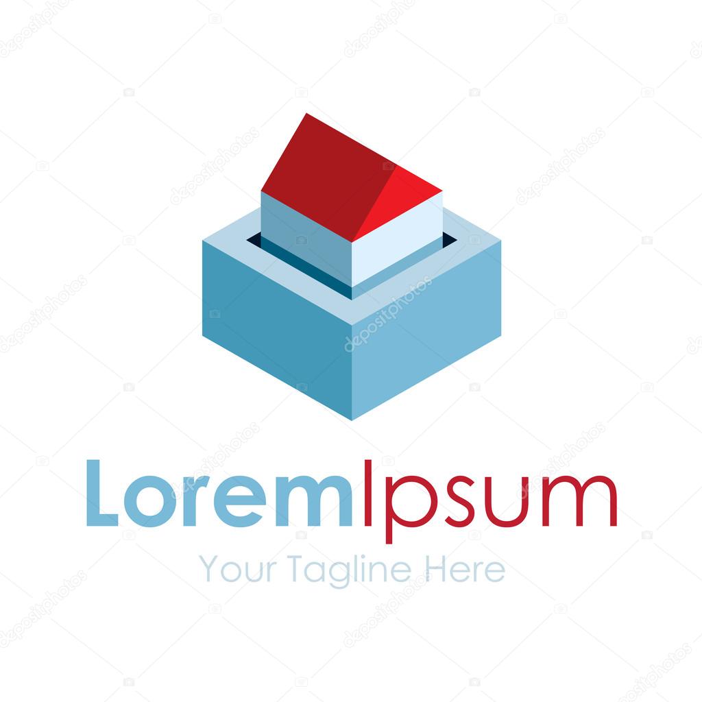 Safe house real estate concept graphic design logo icon
