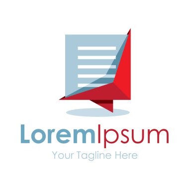 Modern iyi görünümlü belge dosya basit iş kutsal kişilerin resmi logosu