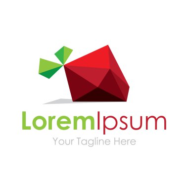 Çokgen geometic fuit gıda basit iş kutsal kişilerin resmi logosu