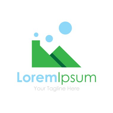 Doğa çevre üretim yeşil sanayi basit iş kutsal kişilerin resmi logosu