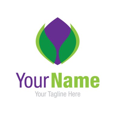 Lily bud gevşeme sağlık sembol basit iş kutsal kişilerin resmi logosu