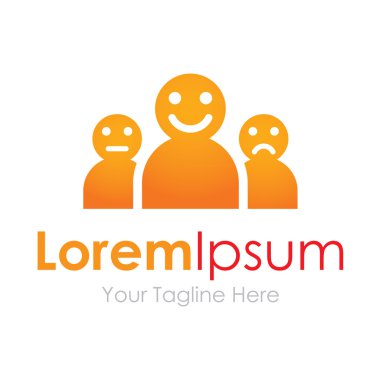 İnsanlar ruh yüzler grup ifadeler basit iş kutsal kişilerin resmi logosu