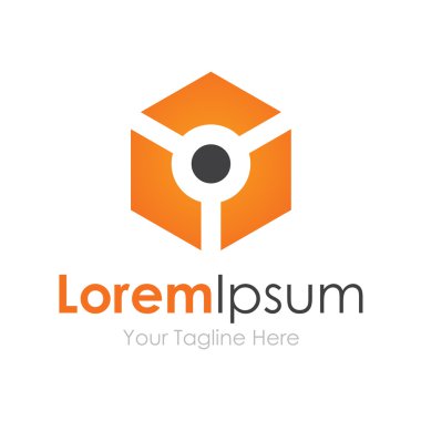 Droid teknoloji kavramı küp basit iş kutsal kişilerin resmi logosu