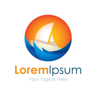 Yelkenli tekne, kaba deniz basit iş kutsal kişilerin resmi logosu