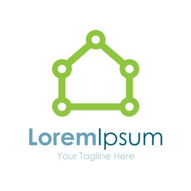 House entegre devre tasarlamak teknoloji basit iş kutsal kişilerin resmi logosu