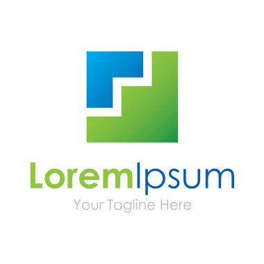 Yeşil merdiven od ilerleme basit iş kutsal kişilerin resmi logosu