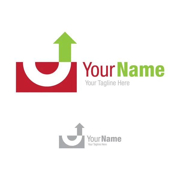 De l'échec au succès retournement simple logo icône de l'entreprise — Image vectorielle