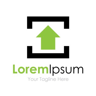 Ürün Yeşil ok özellik basit iş simge logo artırmak