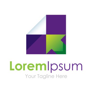 Tüm katlama başarılı iş basit simge logo düzeltmek